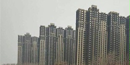 北科建翡翠大观仿石灰石涂料外墙装饰装修施工项目